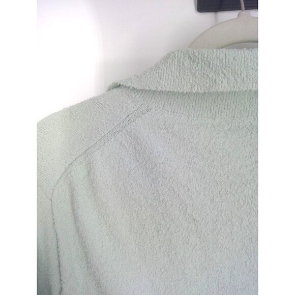 NEW Club Monaco Mint Fuzzy Cropped Polo - Picture 5 of 5